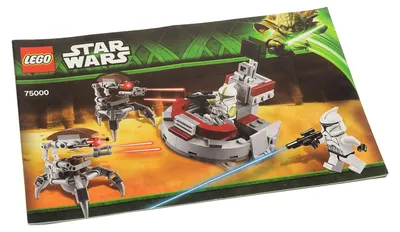 Produktbild von 1x Lego Bauanleitung Star Wars Episode 2 Clone Troopers Droidekas 75000