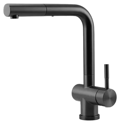 Produktbild von Pure.Sink Elite Steel Pulse-S Küchenarmatur in PVD-Gunmetal mit ausziehbarem Auslauf PS8500-61