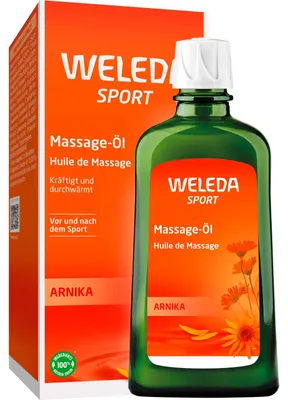 Produktbild von WELEDA Arnika Sport Massageöl 200ml Regeneration vegan Bio Körperöl Sport