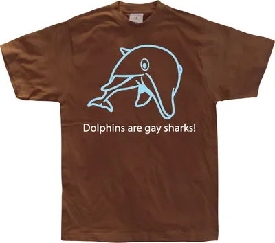 Produktbild von Dolphins Are Gay Sharks! - Small - Brown