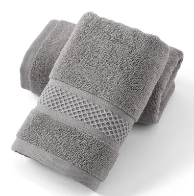 Produktbild von Graue Handtücher Set aus 2 - Weiche, saugfähige Handtücher