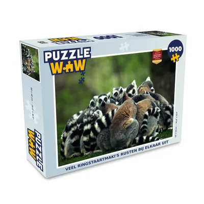 Obrázek produktu pro MuchoWow MuchoWow® Puzzle 1000 ks Opice - lemuři kroužkovaní - Les