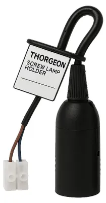 Productafbeelding van Thorgeon E27 Lamphouder - Verhuisfittingen - 230V - Zwart