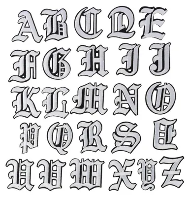 26 weiße A-Z Aufbügelbuchstaben, bestickt, 5 cm, für DIY-Projekte