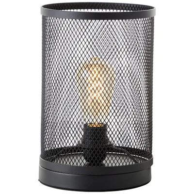 Produktbild von Nachttischlampe, Schalter, 28 cm Höhe, Ø 18 cm, E27, max. 60 W, Metall