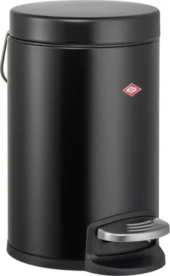 Produktbild von WESCO Kosmetikeimer 113 SCHWARZ MATT mit 3 Liter Abfallvolumen und Fußtritt / Badeimer / Standabfallbehälter