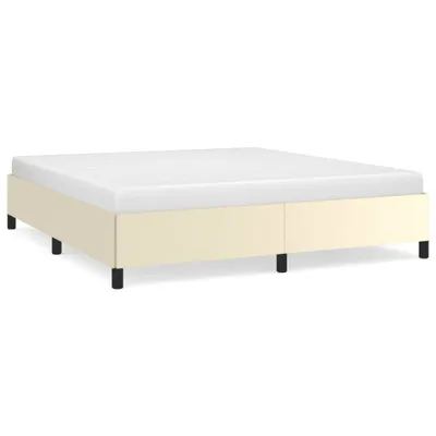 Produktbild von vidaXL Bettgestell Creme 180x200 cm Kunstleder