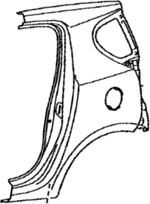 Produktbild von TOYOTA Yaris Radlauf-Eckverkleidung 61602-52310 OE