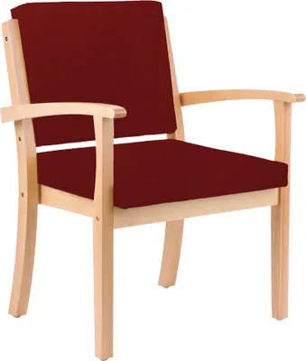 Produktbild von Stuhl für Schwergewichtige mit Armlehnen bis 250kg Alexander XXL Adipositas Schwerlaststuhl Kunstleder Dolaro Bordeaux