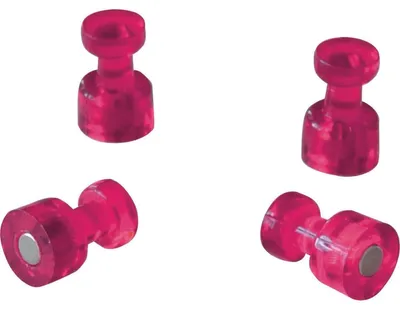 Produktbild von Franken Magnet HMH1807 rund 11x18mm pink 4 St./Pack.