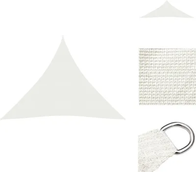 Produktbild von vidaXL Sonnensegel 160 g/m² Weiß 4,5x4,5x4,5 m HDPE -  Sonnenschirme & Sonnenschutze