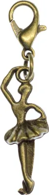 Produktbild von Ballerina Ballett Charm Anhänger Bettelarmband Miniblings Tänzerin Tutu Bronze