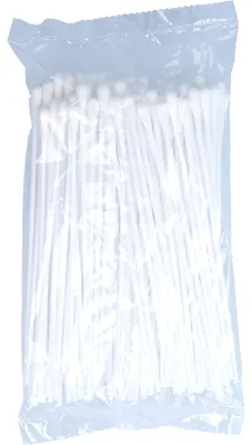 Immagine prodotto di Cotone fioc in plastica, punta sottile, 15 cm, confezione da 100 pezzi