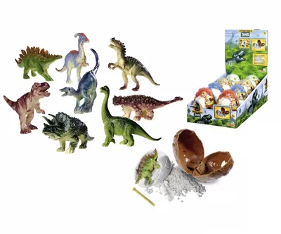 Zdjęcie produktu dla Simba 104342540 Zestaw do wykopalisk Dino w jajku, 8 rodzajów.