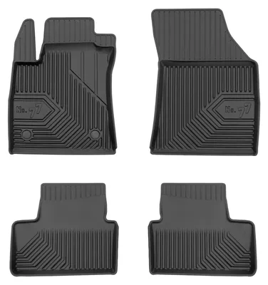 Image de Tapis de sol en caoutchouc pour Renault Megane IV 2016-2024 (coupé) – 4 pièces, noirs, sur mesure