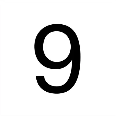 Immagine prodotto di Cifre per le luci del numero civico, cifra 9