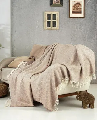 Produktbild von Famanu Kuscheldecke Cozy Baumwolle - Winterdecke - Beige - 150 x 200 cm