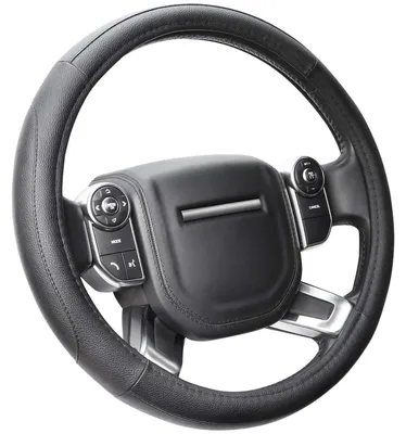 Obrázek produktu pro Univerzální potah na volant, mikrovlákno, černá barva, průměr 39-40,5 cm, kulatý, protiskluzový