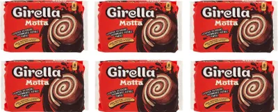 Produktbild von 6x Motta Girella Snack Dolce da forno con farcitura al cacao Süßer Snack n mit Kakaofüllung (8 x 35g) 280g