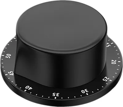 Produktbild von Kuechentimer Keine Batterien erforderlich Timer Manueller Edelstahl Mechanischer rotierender Alarm Magnetische Rueckseite Zeitmanagement-Timer 60-Minuten-Countdown-Trainingstimer