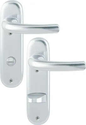 Immagine prodotto di HOPPE Set di rosette corte Tôkyô 1710/273KP Alu.F1 SK/OL maniglia a leva destra - 2805401