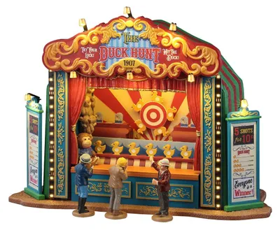 Productafbeelding van Eendenjachtspel met LED-verlichting en muziek "De - Eendenjacht" in hars H20,8x30x15,8 cm