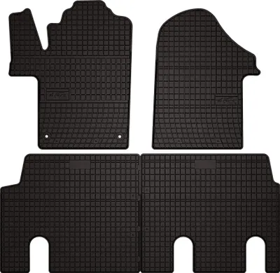Immagine prodotto di Tappetini auto in gomma adatto per Mercedes Vito W447 (2014-, furgone) neri, set 4 pz, con fissaggi