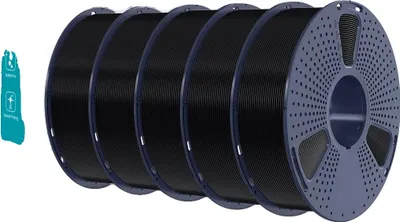 Obrázek produktu pro vlákno pro 3D tiskárny, 5 kg PETG, vysoká houževnatost, 5KG PETG černá