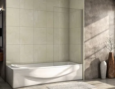 Produktbild von 75x140cm Duschabtrennung Badewannenaufsatz Faltwand Dusche Duschtrennwand 6mm NANO Glas