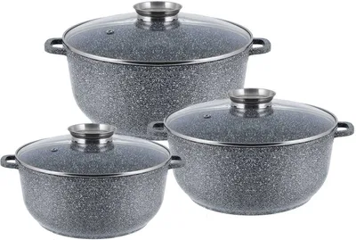 Immagine prodotto di Zilner set di pentole da 6 pezzi, set di pentole a induzione Set di pentole a induzione|induzione, pentole, pentole Set di pentole a induzione ZL-7