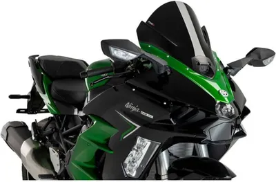 Immagine prodotto di Cupolino PUIG z-racing nero omologato ABE per Kawasaki