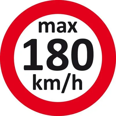 Productafbeelding van EICHNER 9240-00003 EICHNER Aufkleber Geschwindigkeit 180 km/h, rot/weiß, 100 St.