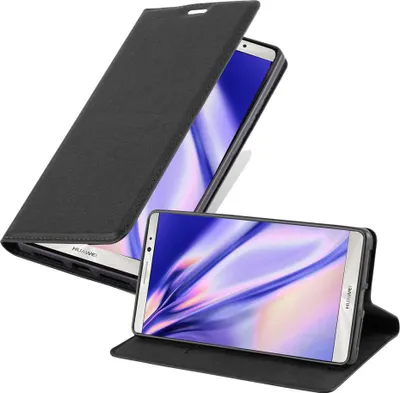 Produktbild von Cadorabo Hülle für Huawei MATE 8 Schutz Hülle in Schwarz Handyhülle Etui Case Cover Magnetverschluss