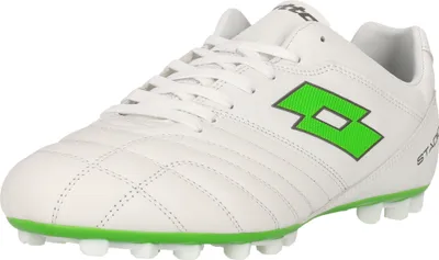 Produktbild von Lotto Fußballschuh Stadio 300 III für Kunstrasen 1NJ All White/Spring Green 44