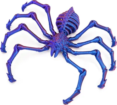 Produktbild von 3D-gedruckte Riesenspinne mit einziehbaren Beinen, beweglichen Gelenken, Halloween, gruselige Gelenkspinne, Schreibtisch-Dekoration