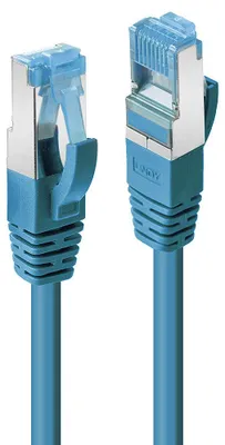 Produktbild von Lindy 47153 Netzwerkkabel Blau 10 m Cat6a S/FTP (S-STP)