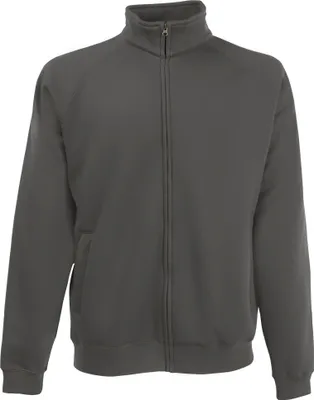 Produktbild von Fruit Of The Loom Herren Sweat-Jacke / Sweatshirt mit Reißverschluss BC1375 (L) (Hellgrau)