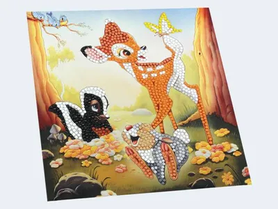 Produktbild von Crystal Art Card Bambi 18x18cm
