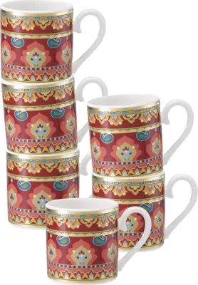 Produktbild von Villeroy & Boch Samarkand Rubin Espressotasse 50 ml 6er Set
