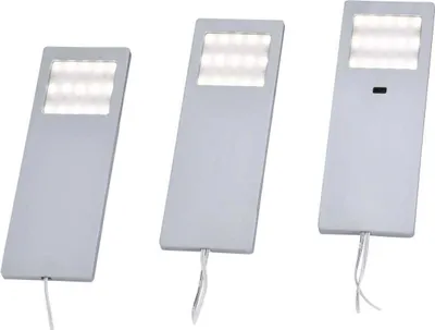 Produktbild von Paul Neuhaus HELENA LED plinth lighting 3-piece set LED (monochrome) Built-in LED 6 W Warm white Aluminium