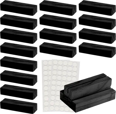 Imagen del producto de Soporte de madera para tarjetas, marco de mesa, porta-fotos, para postales