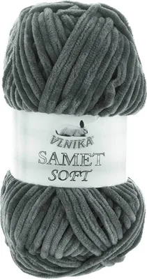 Produktbild von 100g Strickgarn Samet Soft Chenille-Strickgarn Samtwolle flauschig Farbwahl