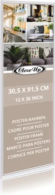 Produktbild von Posterrahmen 30,5 x 91,5 cm weiß