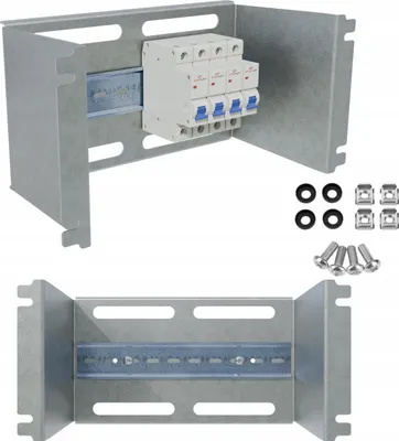 Obrázok produktu pre Napäťový rozvádzač RACK 10" 3U/110/11xS DIN TS35/TH35 pozinkovaný Stalflex