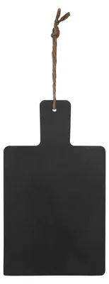 Produktbild von 1x Wand-Kreidetafel "Naturstein" aus Schiefer schwarz zum Aufhängen 11 x 19cm