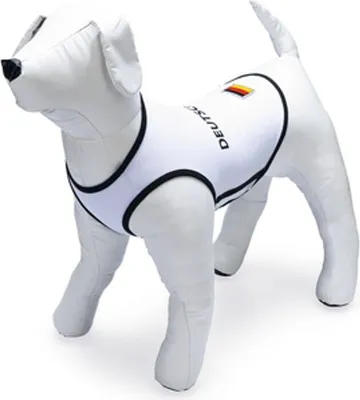 Produktbild von Karlie Fussball EM Hundetrikot - Hundebekleidung - XS - Polyester - Weiß - 18 cm