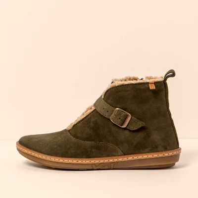 Produktbild von El naturalista Schnürstiefel N5349 SILK SUEDE FOREST/ CORAL Farbe Forest
