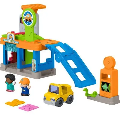 Obrázok produktu pre Sada – LITTLE PEOPLE od spoločnosti FISHER-PRICE – Autoumyvárňa – 4 funkcie – Vozidlo súčasťou