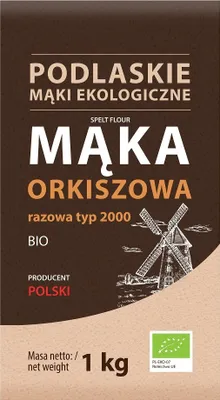 Produktbild von -VOLLKORN-DINKELMEHL TYP 2000 1 kg – LIFE (MĄKI PODLASKIE)