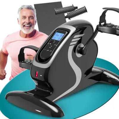 Image de Mini vélo d'appartement 2 en 1 pour les bras et les jambes, avec 12 vitesses